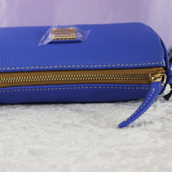 Dooney & Bourke Buffy Crossbody - PIPI Blue Pebble Leather Bag NWT - Picture 3 of 13
